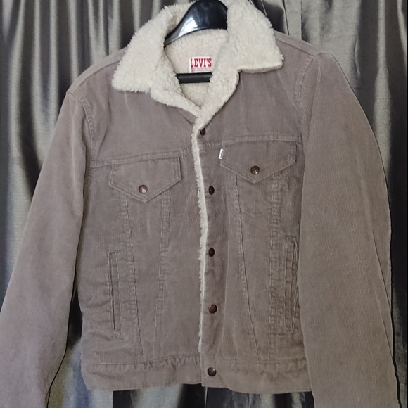 levis sherpa corduroy jacket